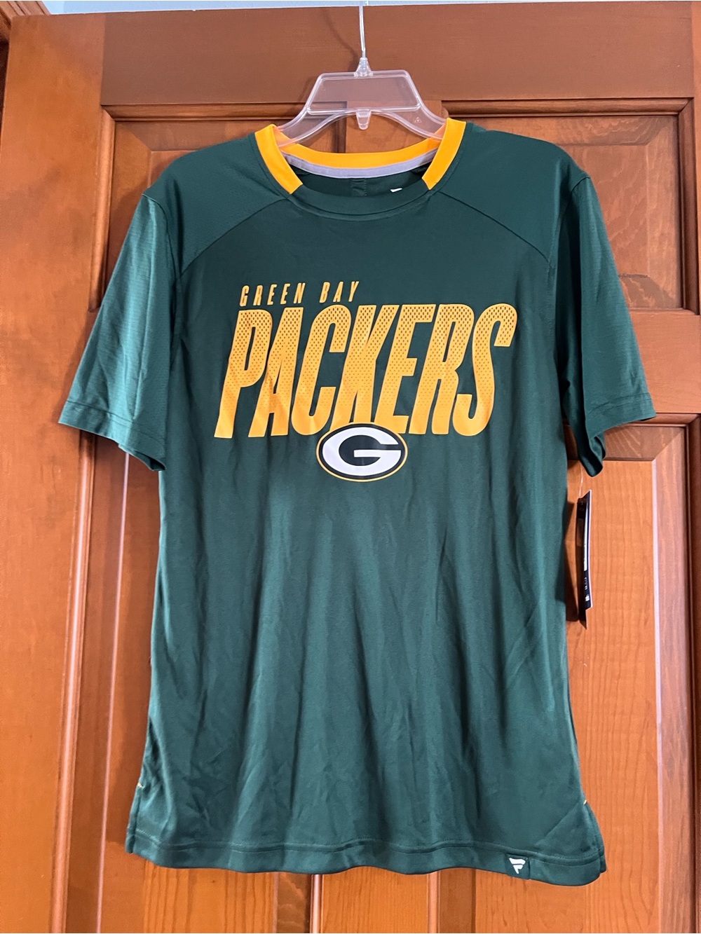 Fanatics Green and Yellow WI Green Bay Packers Jersey feel, tee